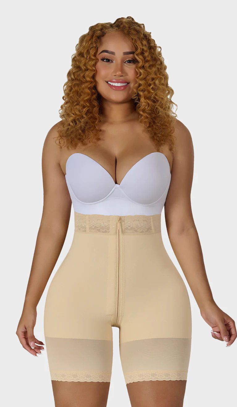 Image of MYD STA-00428 Hourglass Short met Rits